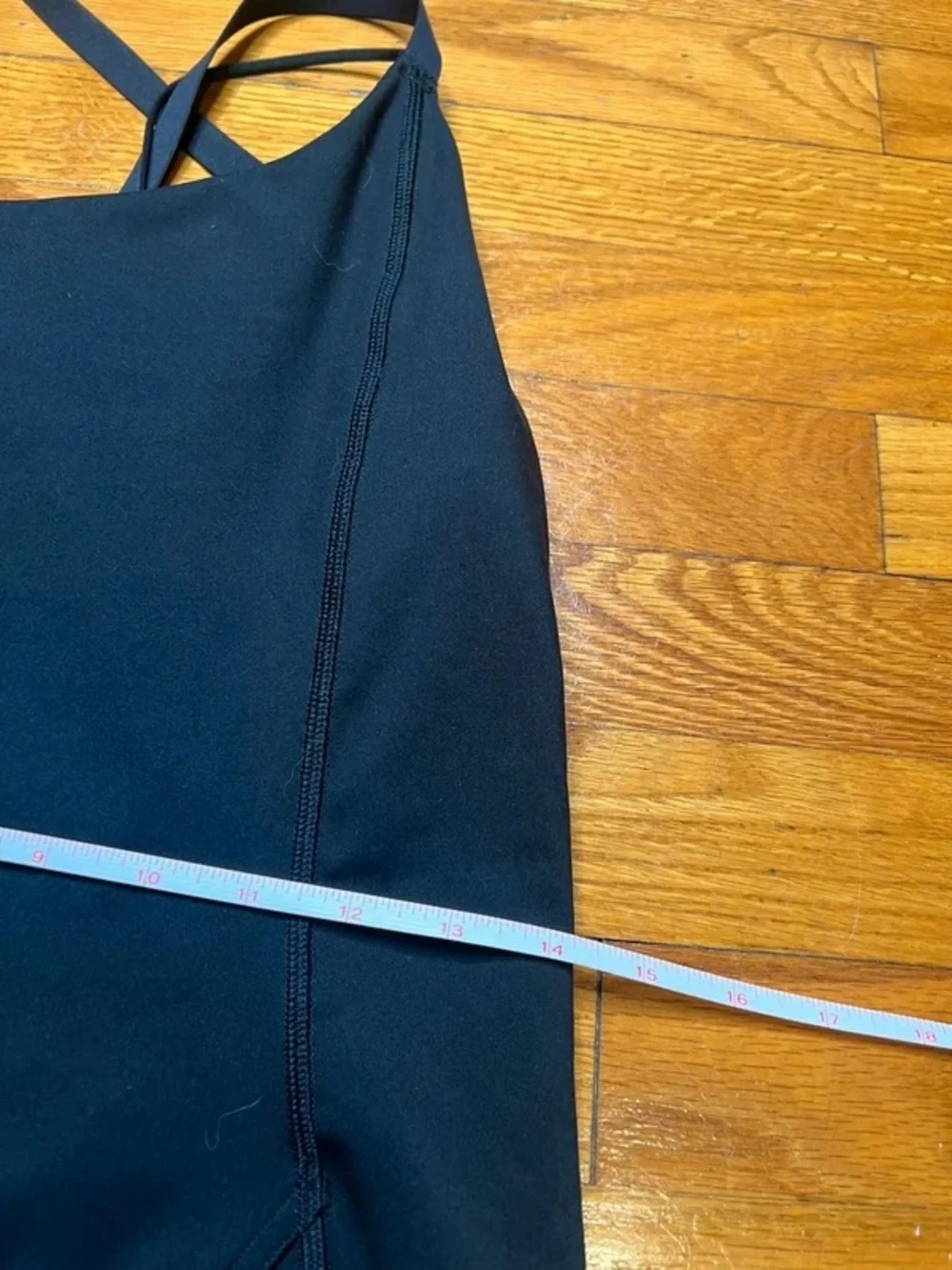 Black One-Piece Strappy Active Jumpsuit